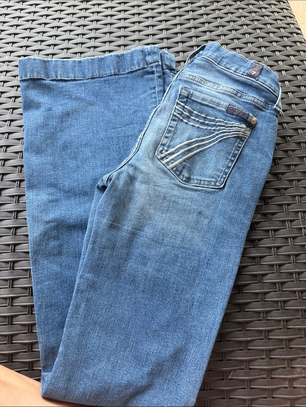 7 For All Mankind Blue Bootcut Jeans size 24
